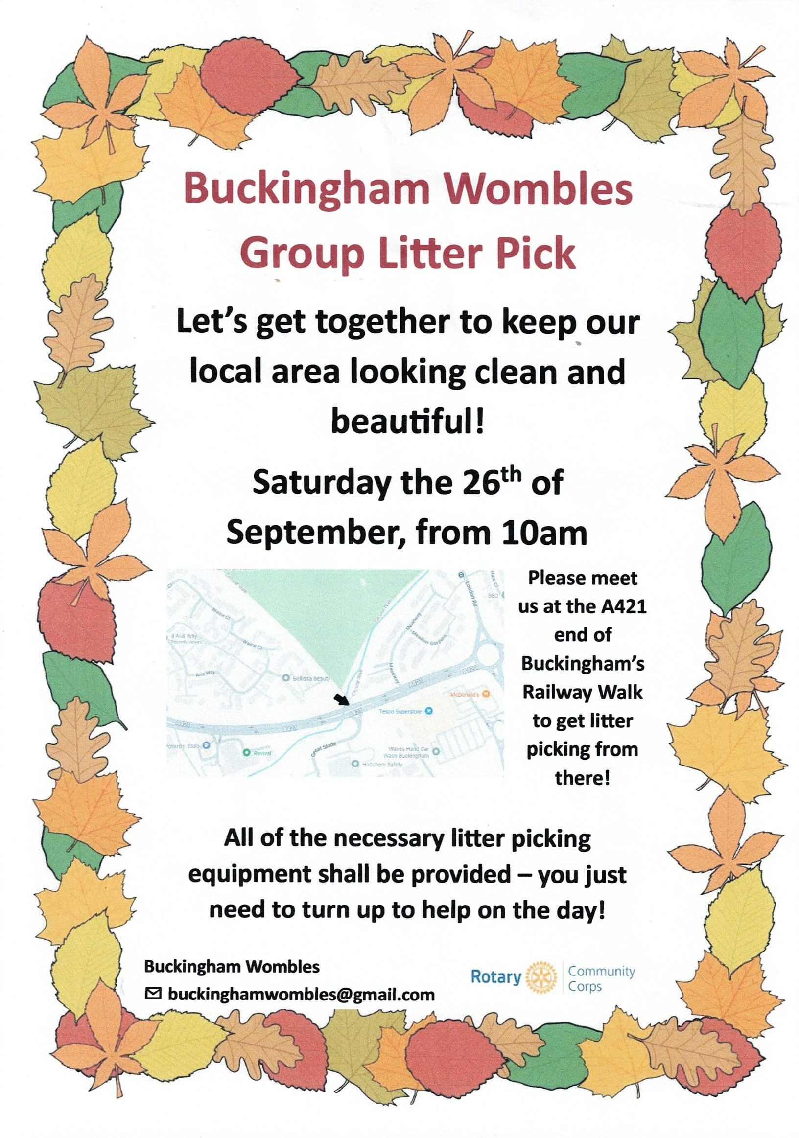 Buckingham Wombles Group Litter Pick