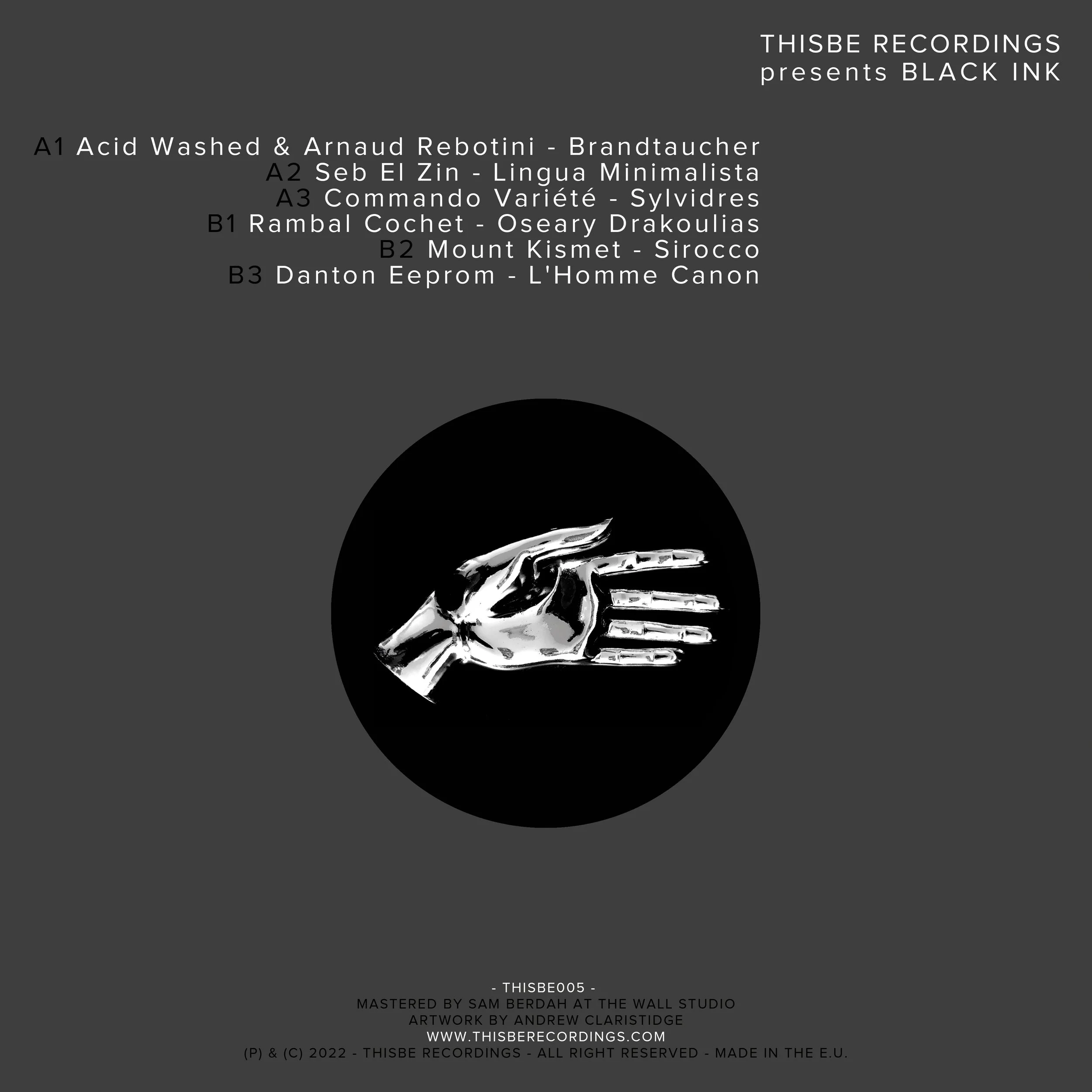 Various Artiste - Black Ink - THISBE005 - Vinyl & Digital