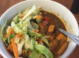 Chicken Sweet Potato Chili with Spring Slaw