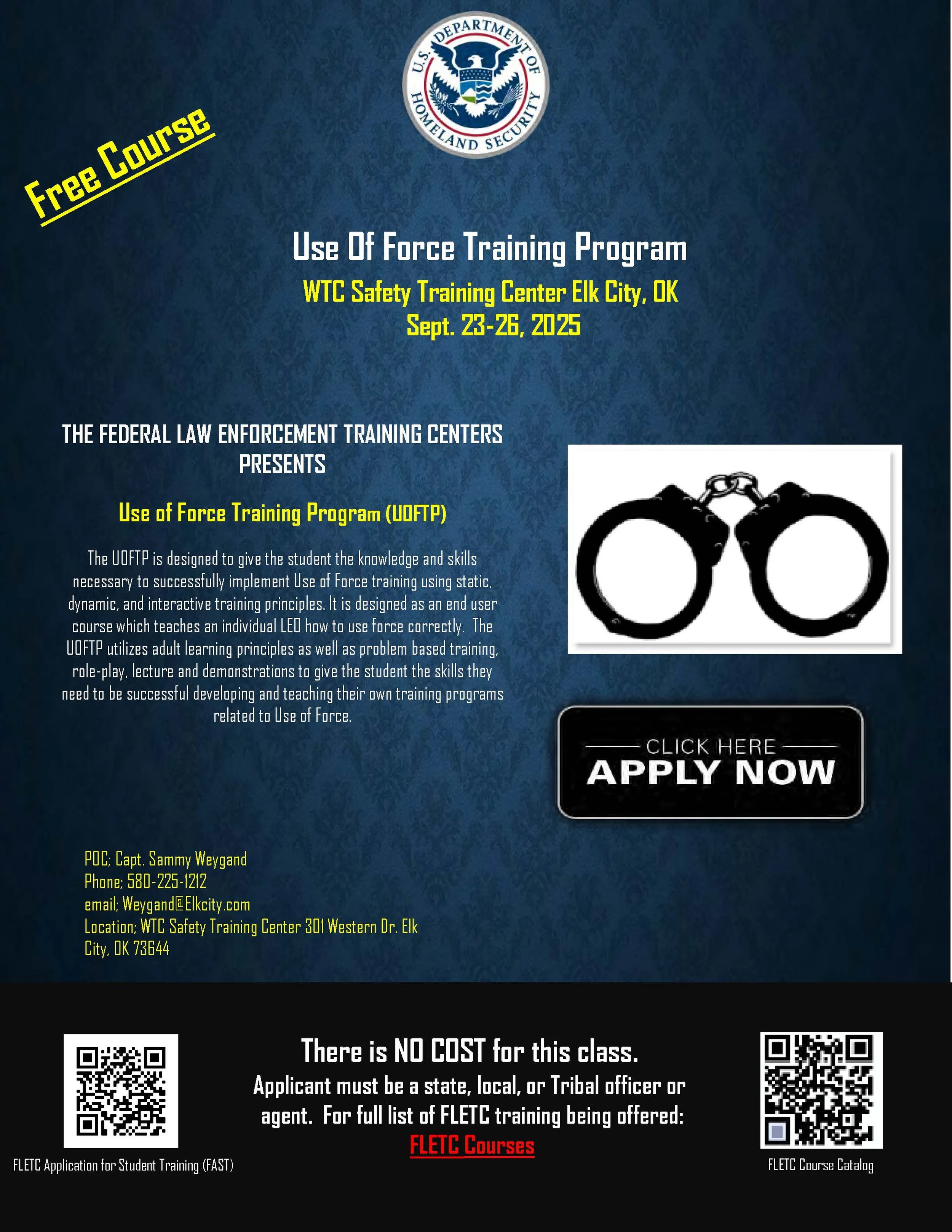 Use of Force Training Program