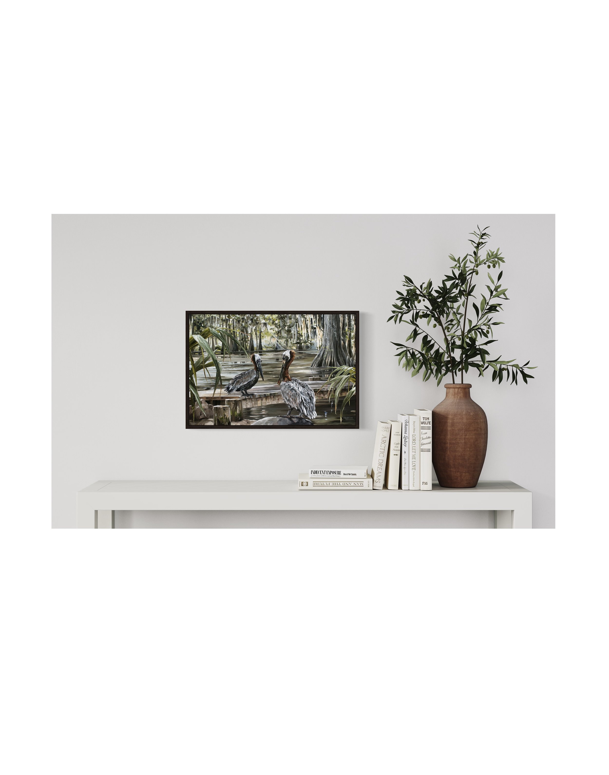 Sittin’ on the Dock of the Swamp Framed Print.jpg