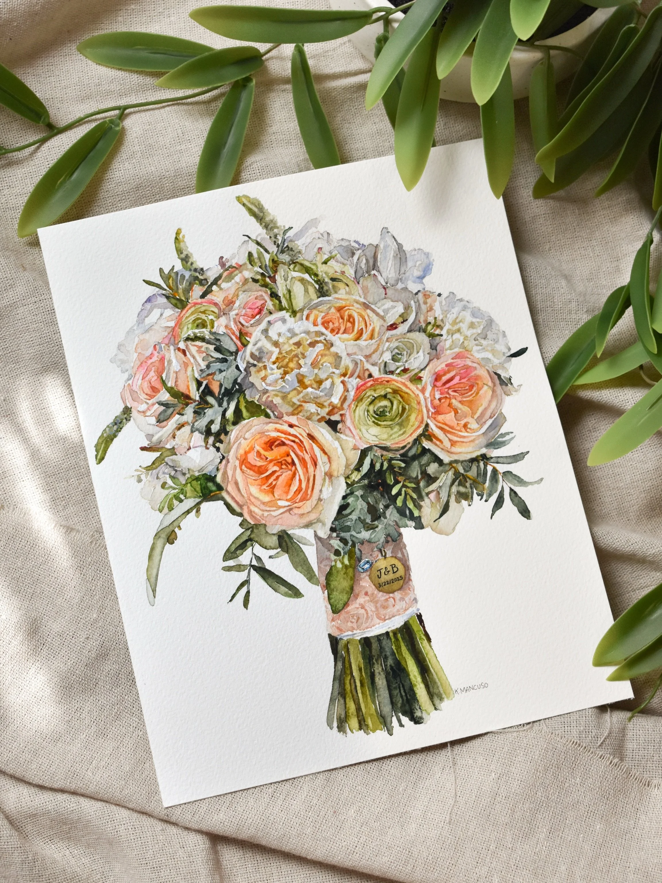 These colors are unmatcheddd🧡🍊🏵️🪴💚🌿

A lovely bouquet headed to Maryland! Painting all these flowers got me inspired for the next collection&hellip;

In the meantime though, you can order your own bouquet with the link in my bio. 

Size feature