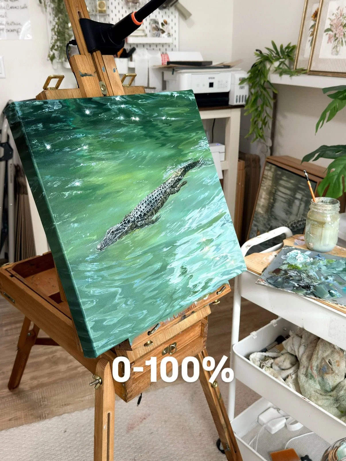 Layers on layers on layers🐊🩵✨

New collection release date and details coming soon. 

#water #glimmer #waterpainting #watersparkles #alligatorpainting