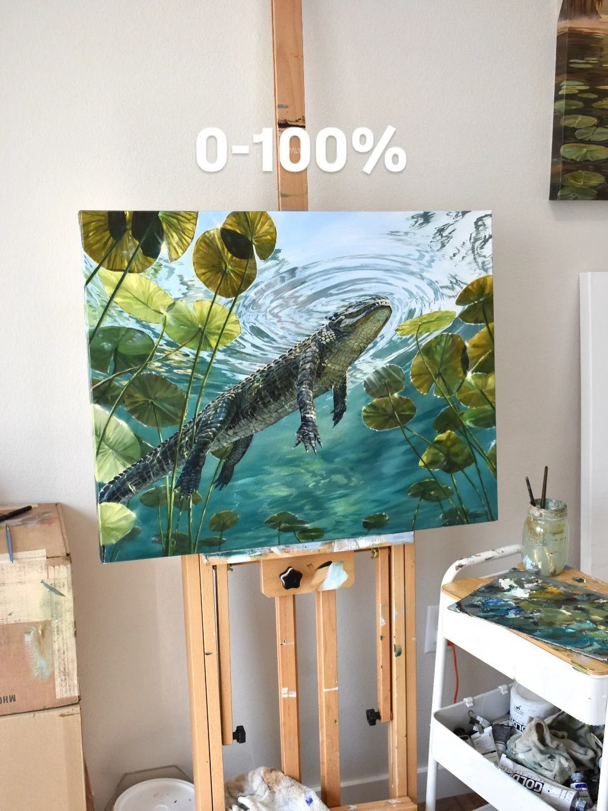 And this is why I love to look back at the process photos. Because you can actually see the moment when it goes from &ldquo;I have no idea what I&rsquo;m doing&rdquo; to &ldquo;ohhh&hellip; there it is.&rdquo;☺️

At what percentage could you finally 