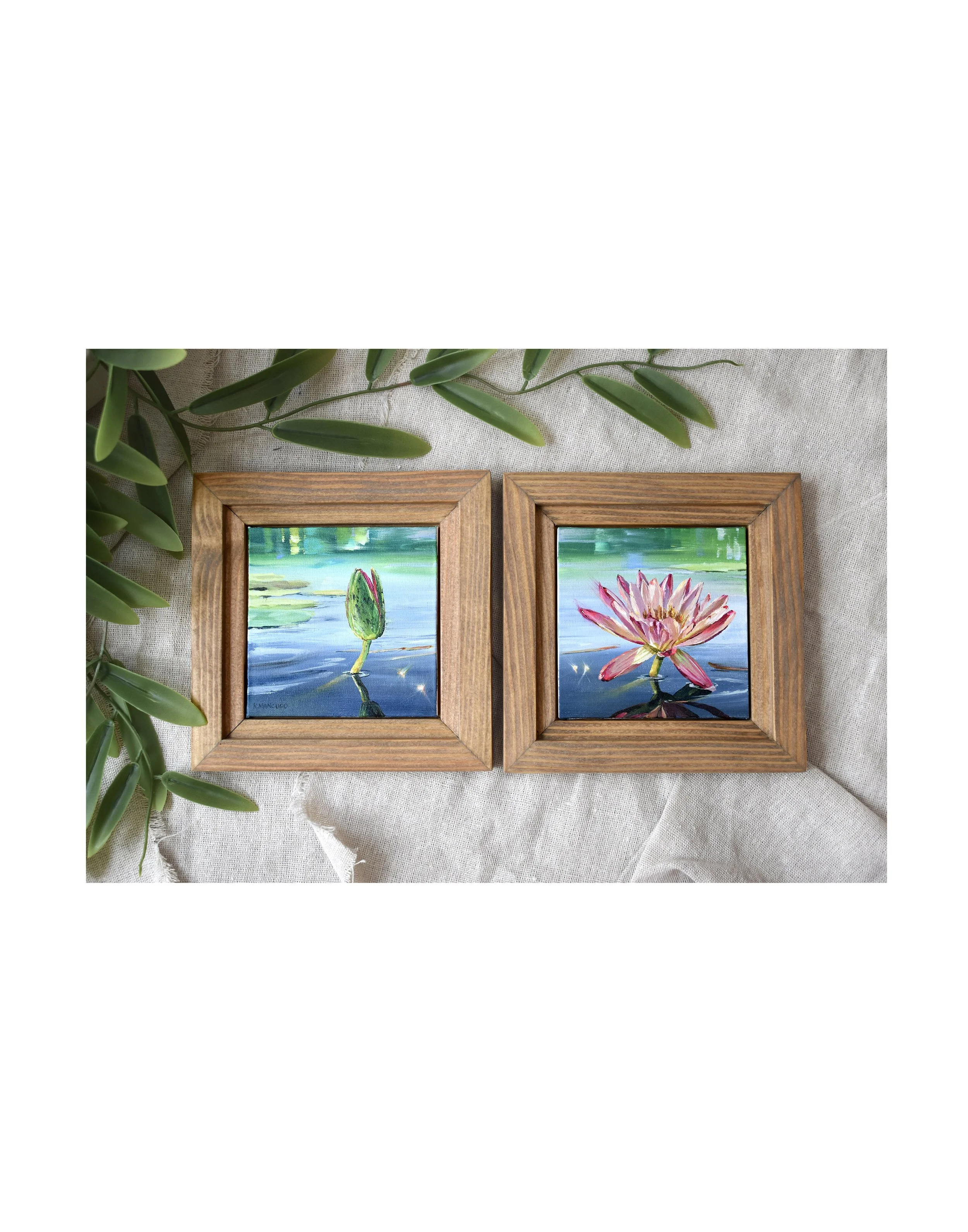LOTUS STUDY III - Framed Original