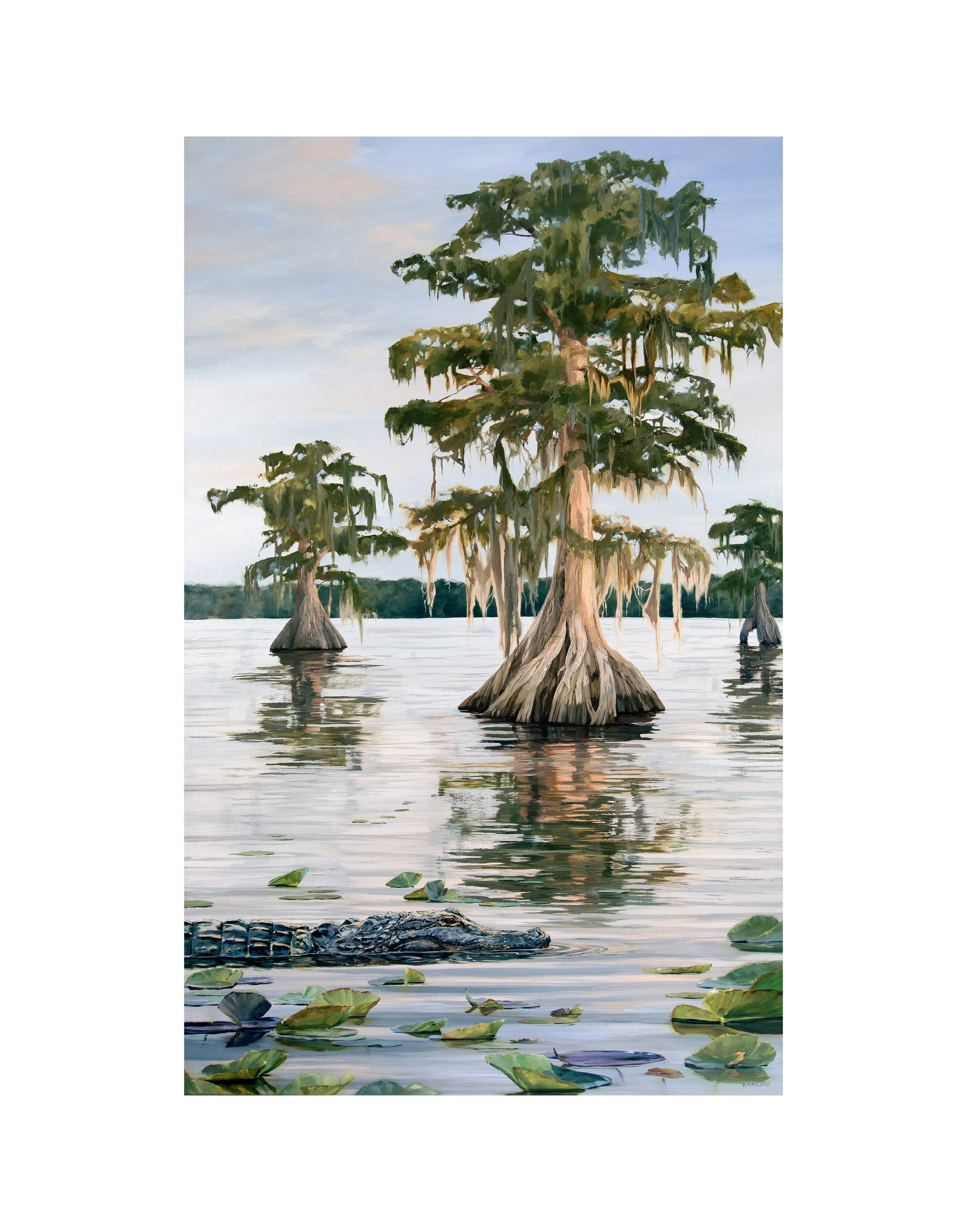 JUST DRIFTING BAYOU - Print