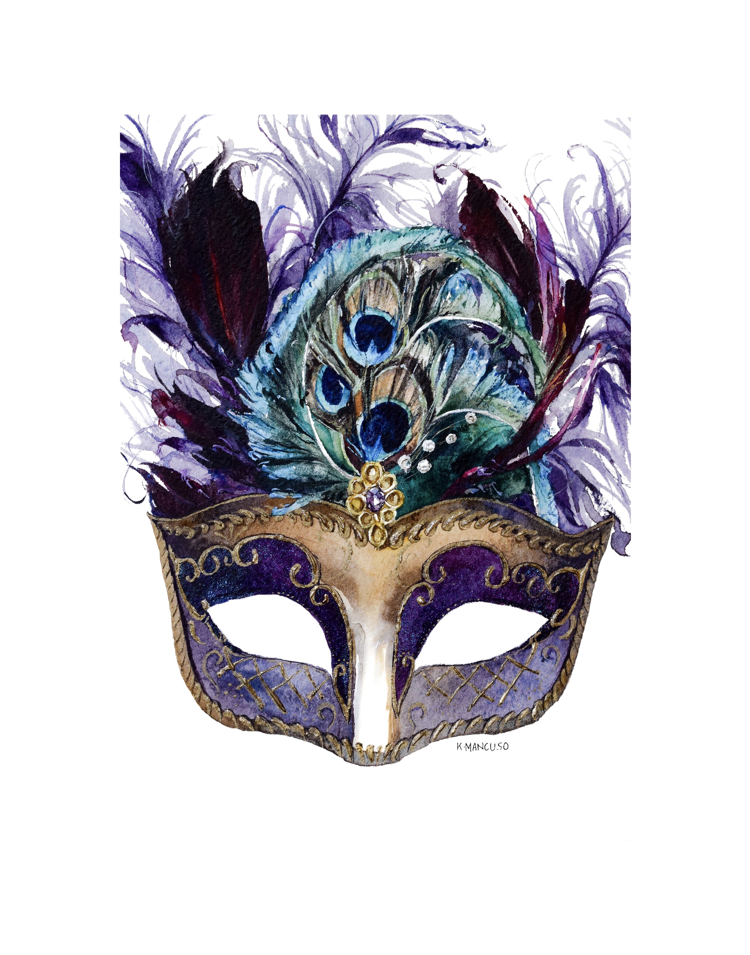 MASQUE VIOLET - Print