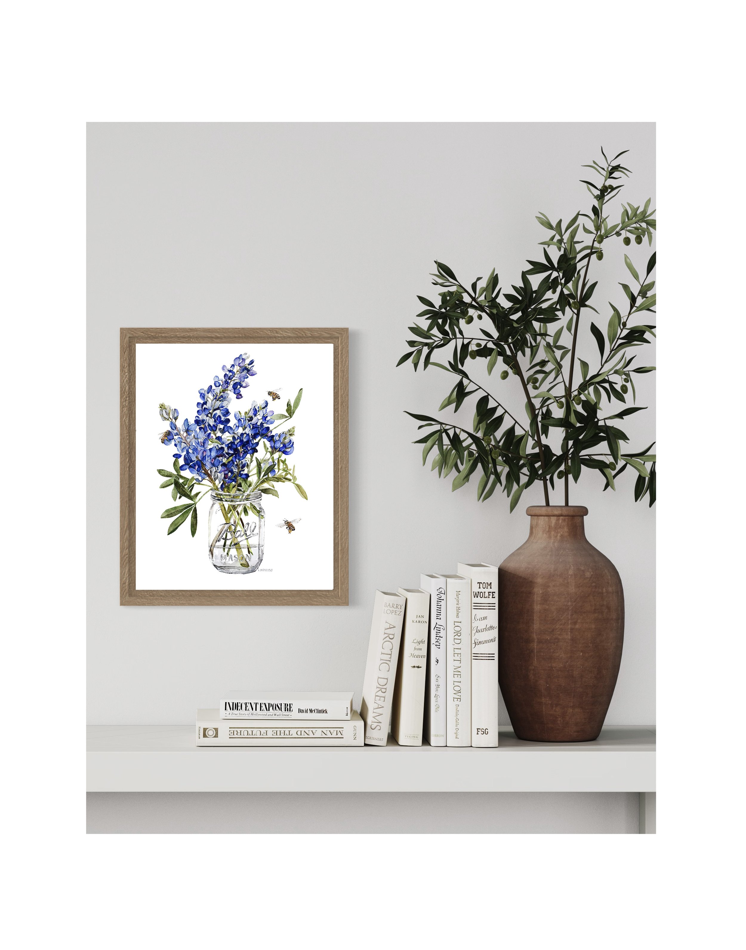 Jar of Bluebonnets Framed Profile.jpg
