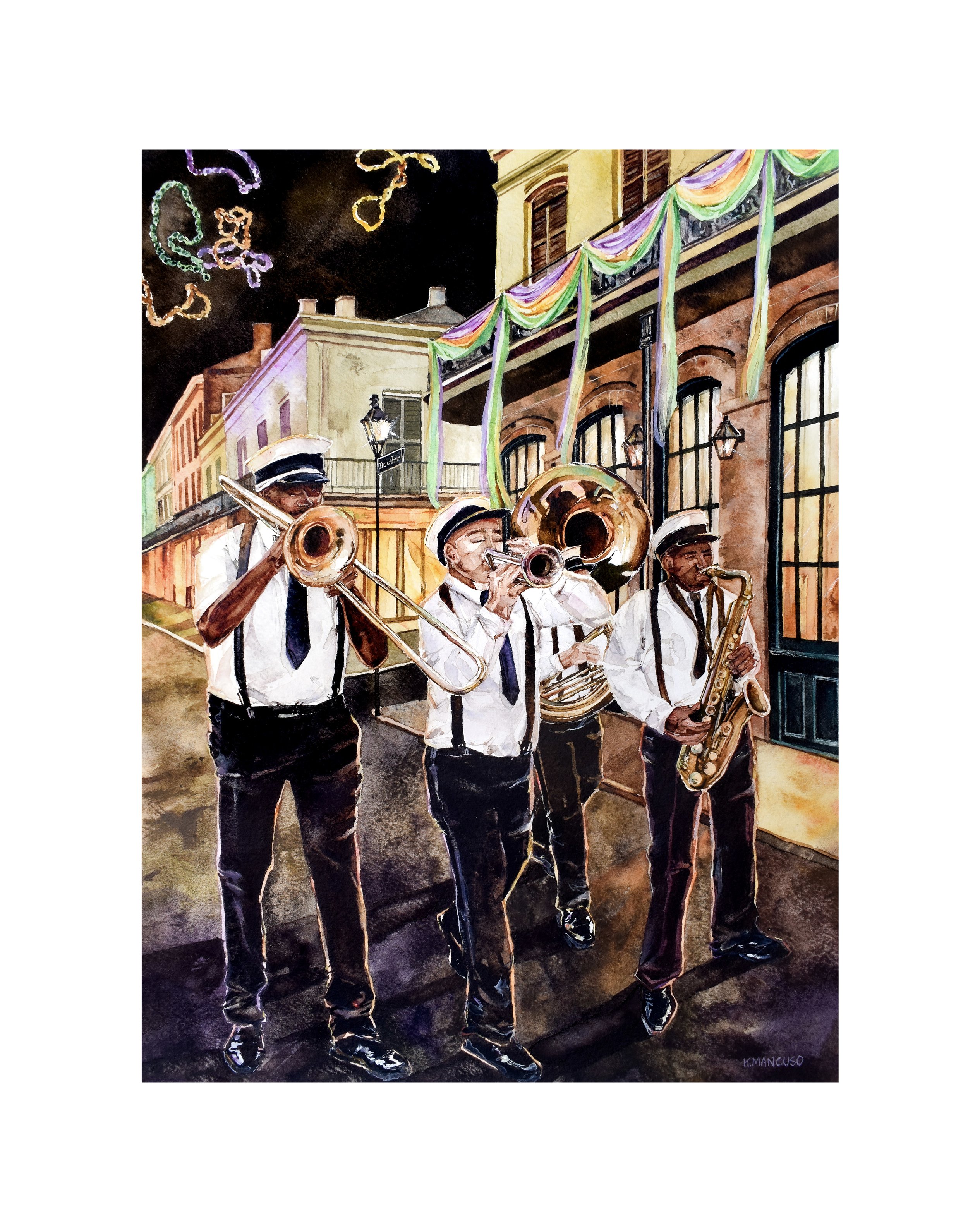 SECOND LINE DOWN BOURBON - Print
