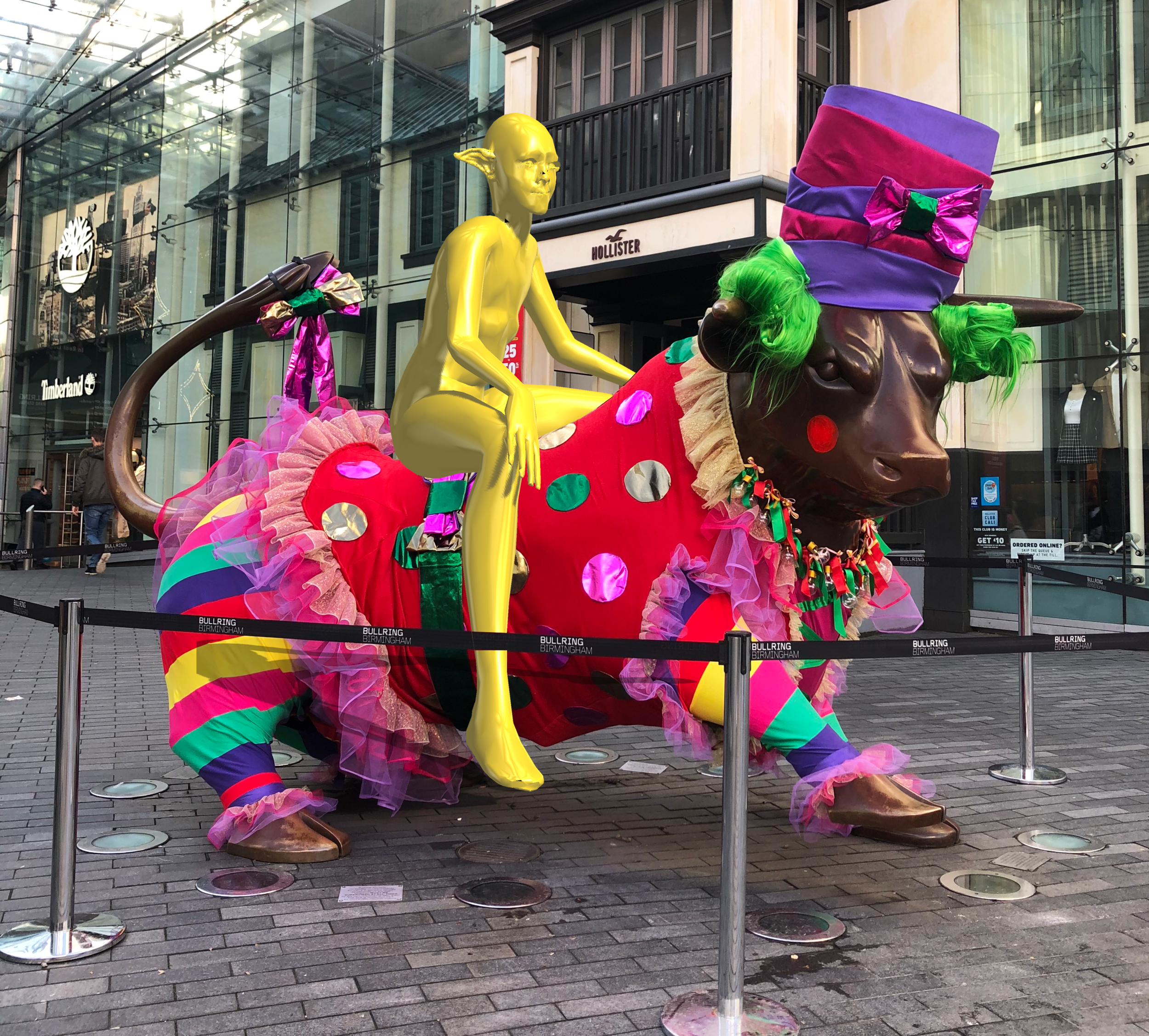 ‘The Cheeky Yellow Creatures’: The characters that make up this harmless, yet mischievous army of creatures almost mimic a visual merchandising team in their goal to visually decorate everything. However, they’re messy and silly - words never before