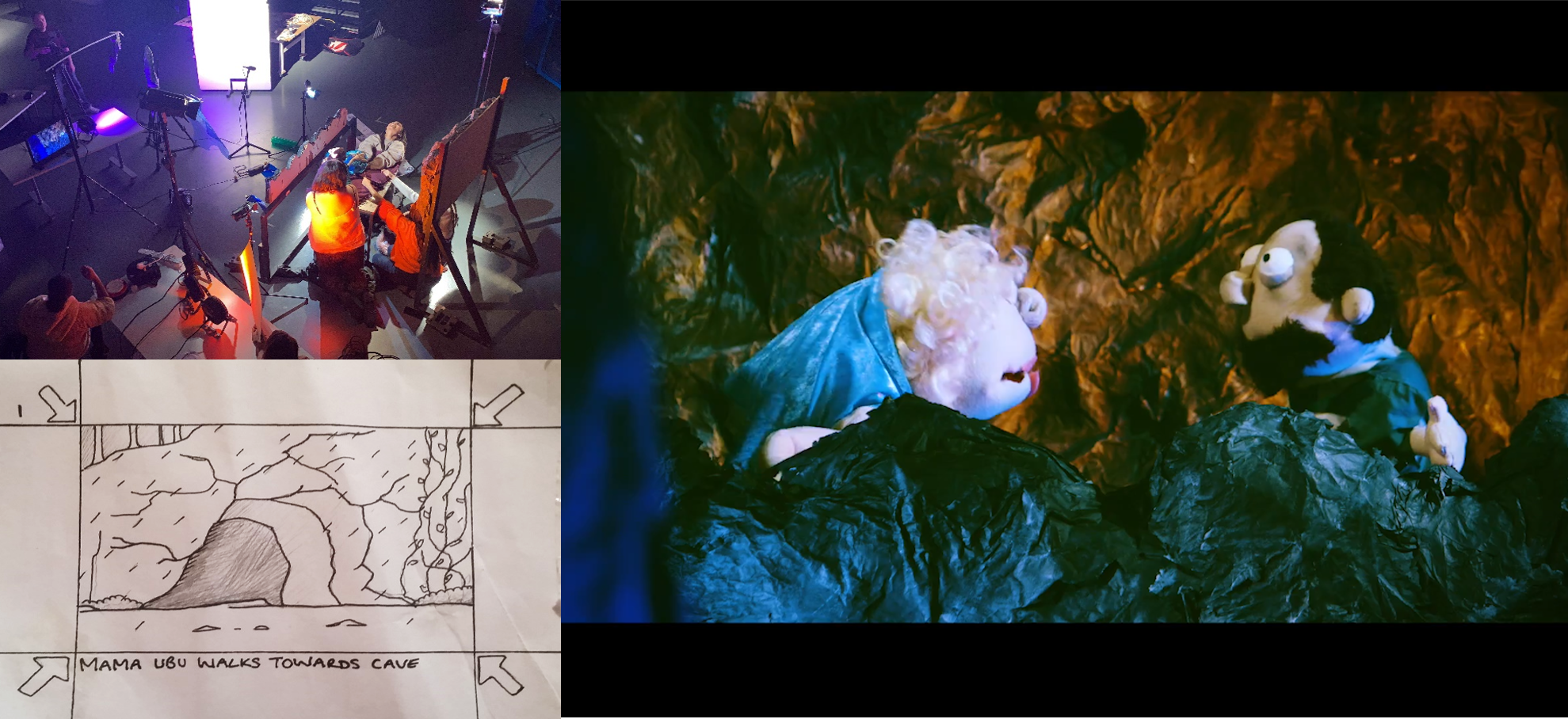 Collaborative project designing and creating a short film involving puppetry.