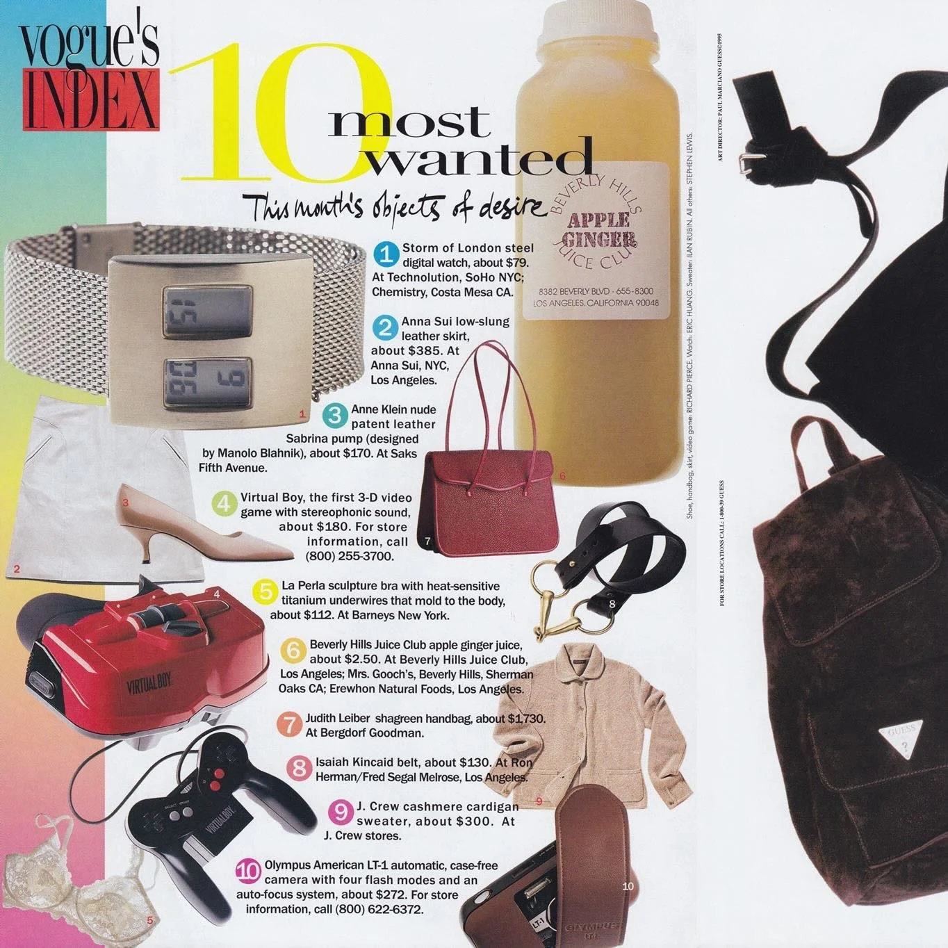 @voguemagazine
10 Most Wanted: This Months Objects of Desire
August 1995