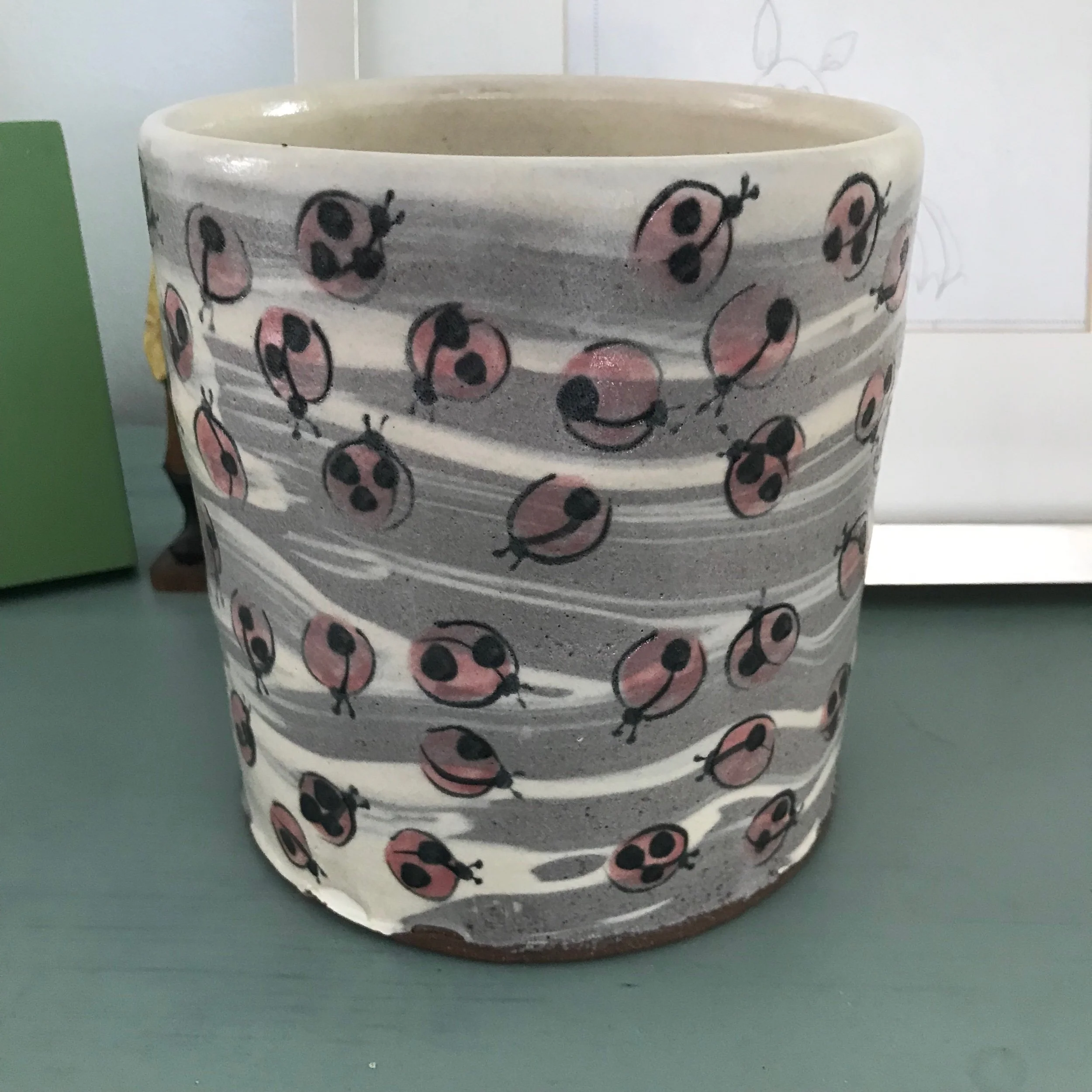 Ladybug Utensil Holder