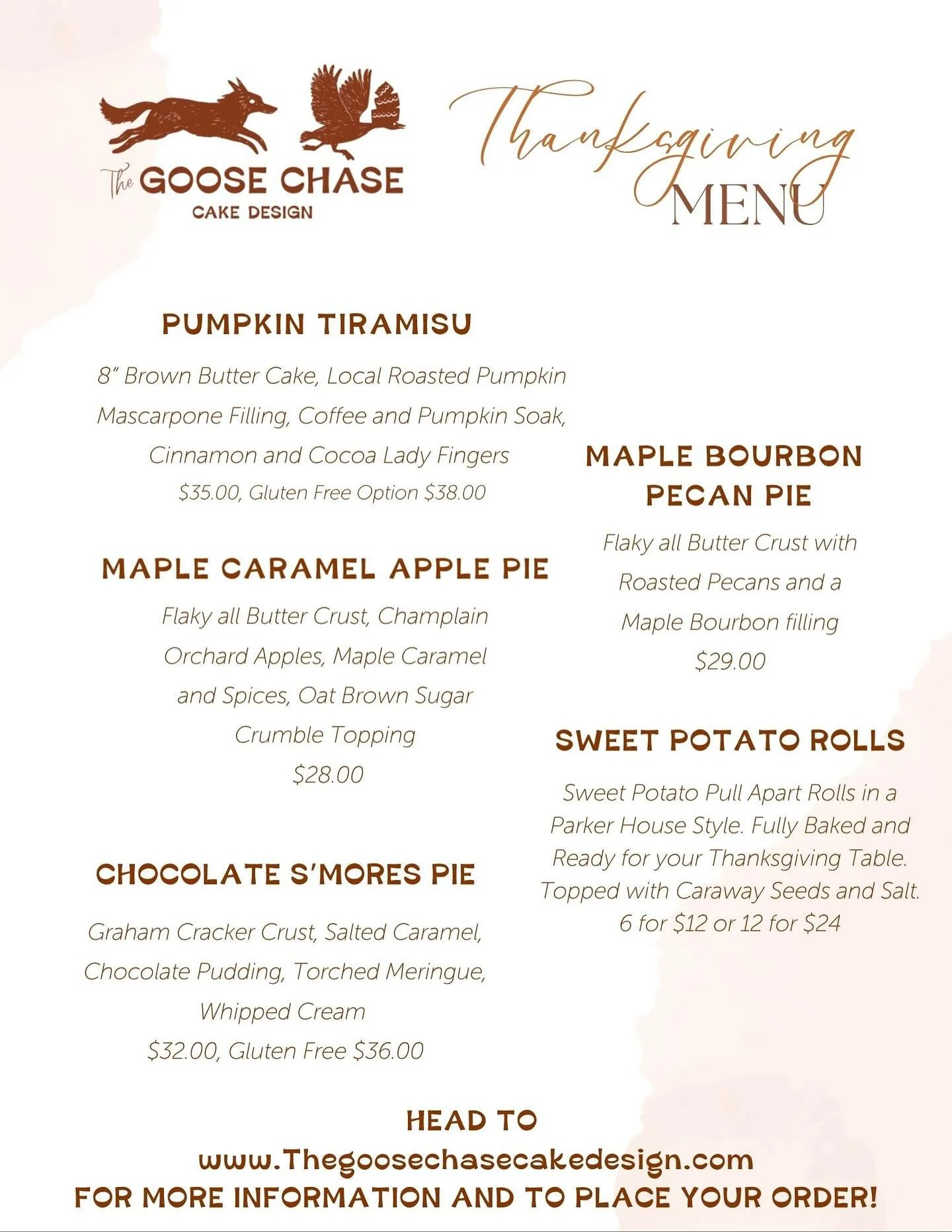 Thanksgiving Menu Drop!
.
Head to my website for more information https://www.thegoosechasecakedesign.com/store-1-Z6tZC
.
.
.
#vtwedding #vermontwedding #weddings #vtbaker #weddingcake #cake #buttercreamcake #vermont #vt #wedding #vermontbyvermonters