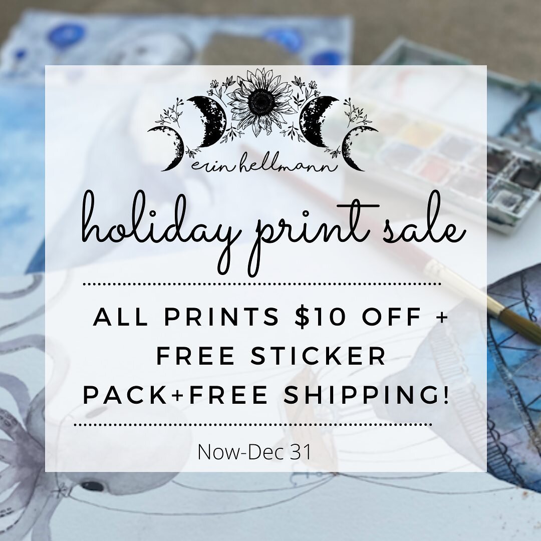 ✨Holiday Print Sale✨

$10 off all my prints + free shipping + free sticker pack

Now through the end of the year! 

(All my prints are available in two sizes, 8.5x11 and 13x19)

Send me a message with any questions, local drop offs, any special order