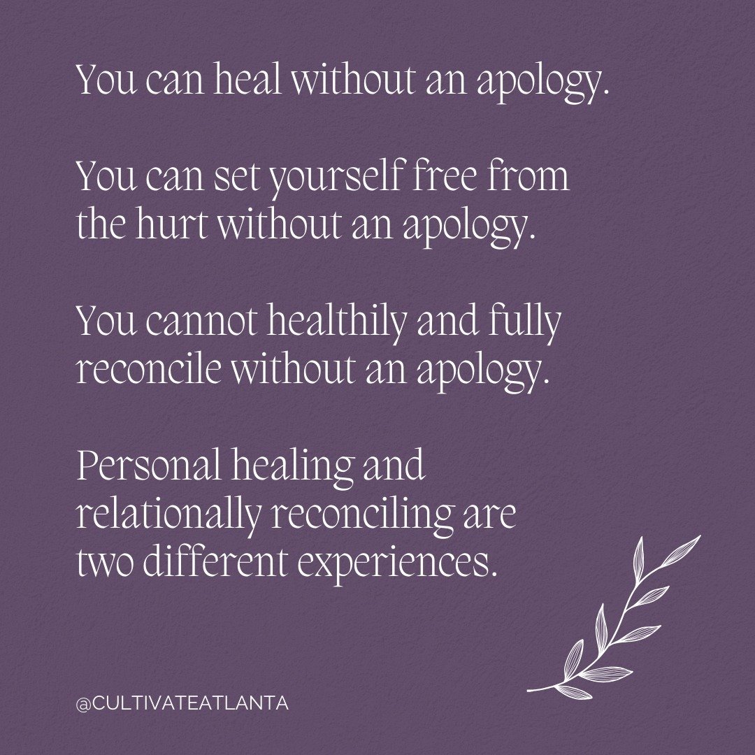 I saw a good post the other day that said &quot;Congratulations to those who moved on without closure, an apology, or a conversation.&quot; 

The line struck me because congratulations IS deserved in those situations.  That sort of personal work is H