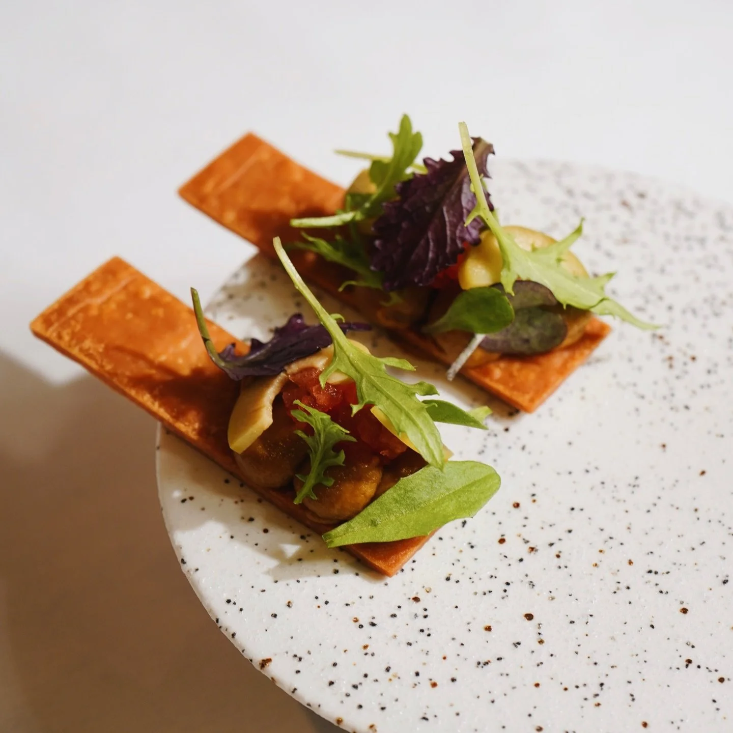 New year, new menu ✨

Here&rsquo;s a first look at our brand new canap&eacute;s 💜

#bohemiajersey #jerseyci #michelinguide #aahospitality