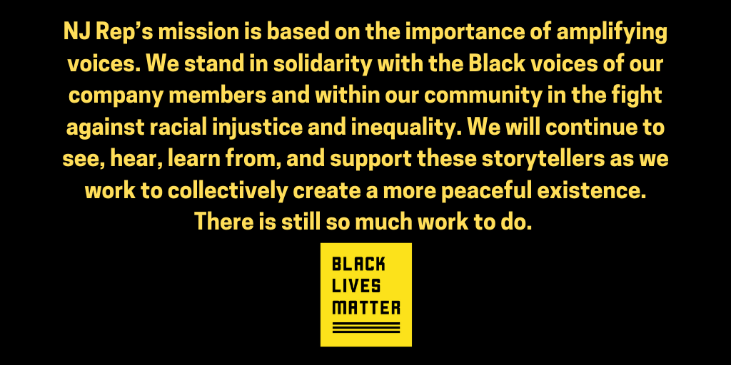 Black Lives Matter Statement designed and written by Ariana for NJ Rep