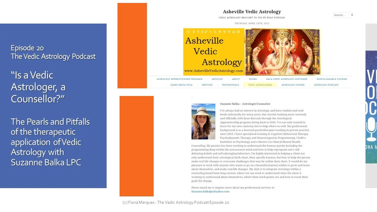 Episode 20 - Is a Vedic Astrologer a Counsellor?