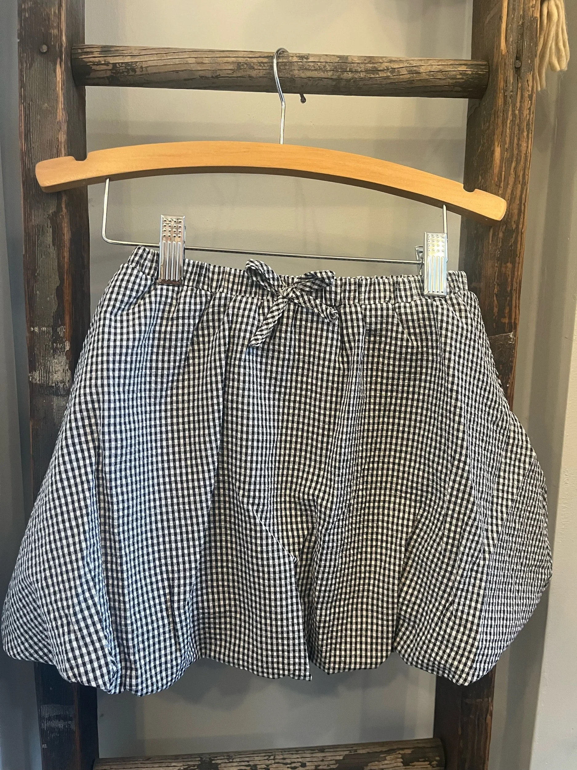 Gingham Skort