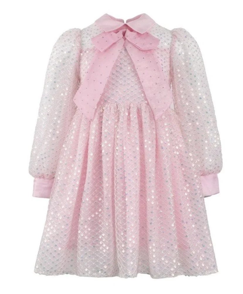 Sequin Party Bow Dress