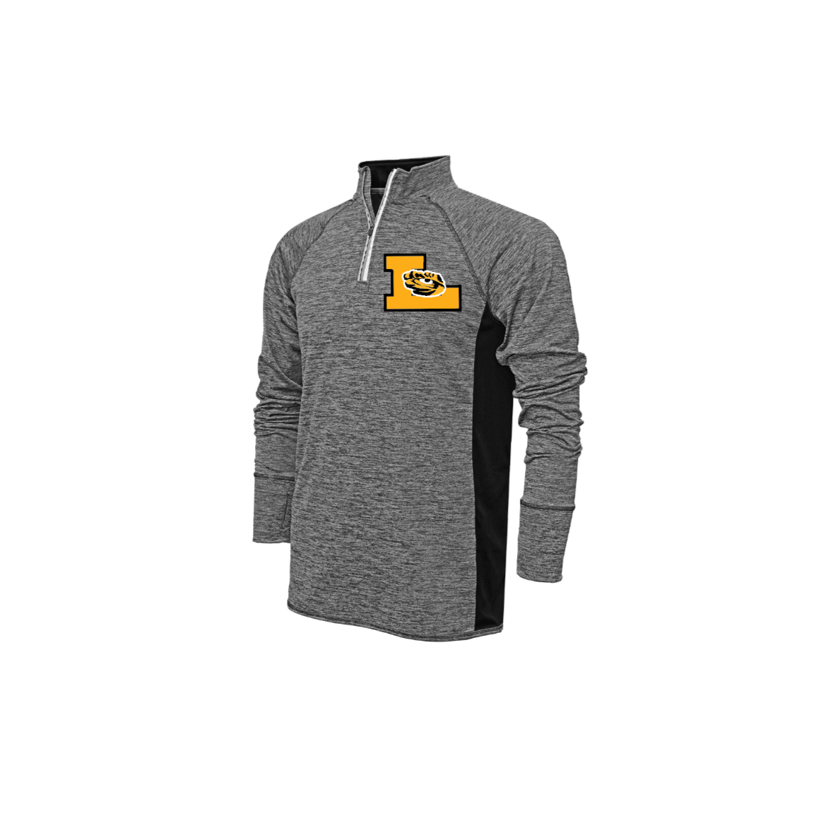 P - BLACK BLEND 1/4 ZIP PULLOVER