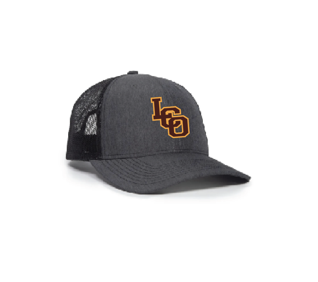 D - BLACK BLEND/BLACK MESH-BACK TRUCKER CAP