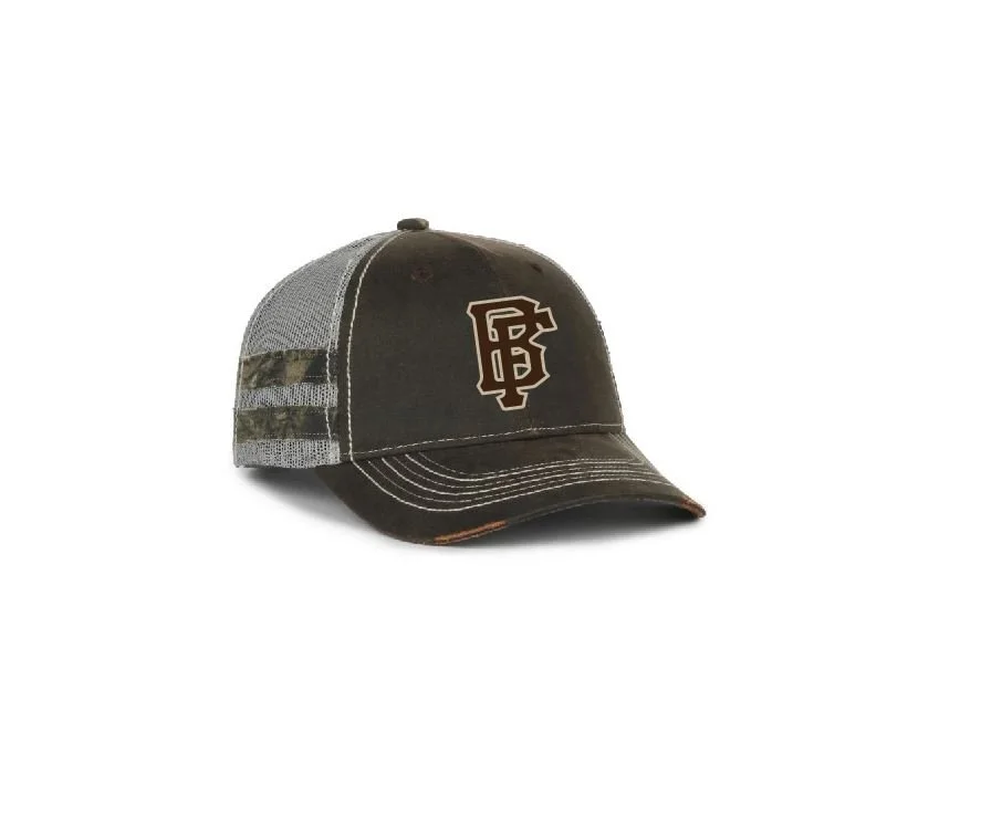E - BROWN OUTDOORSMAN MESH-BACK CAP