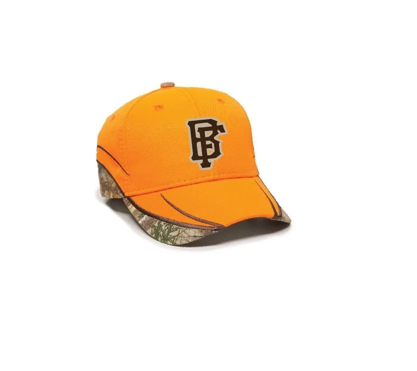 F - BLAZE ORANGE/CAMO CAP