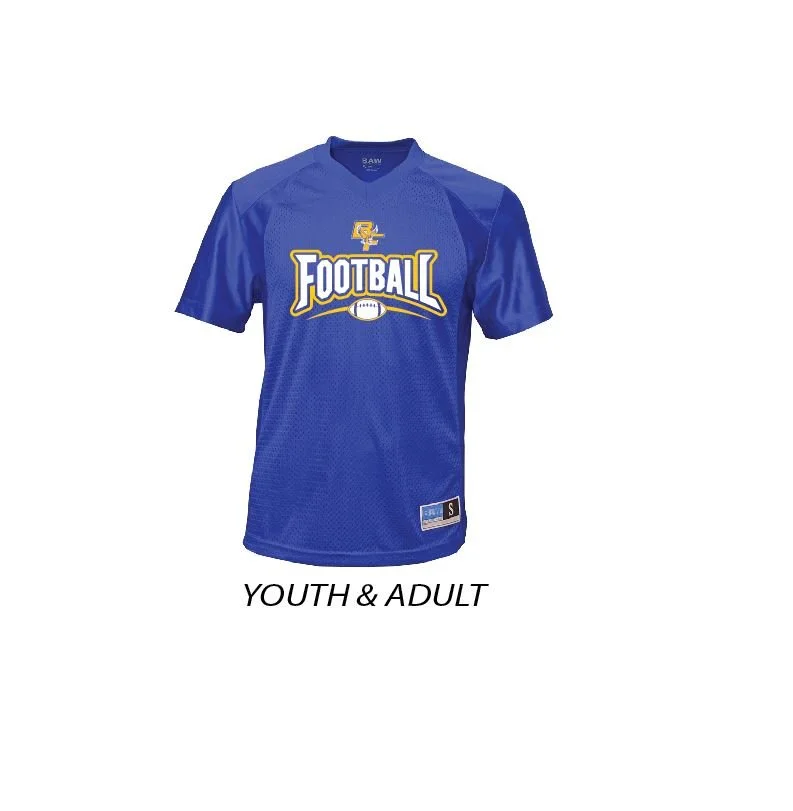 N - BLUE MESH FOOTBALL FAN JERSEY