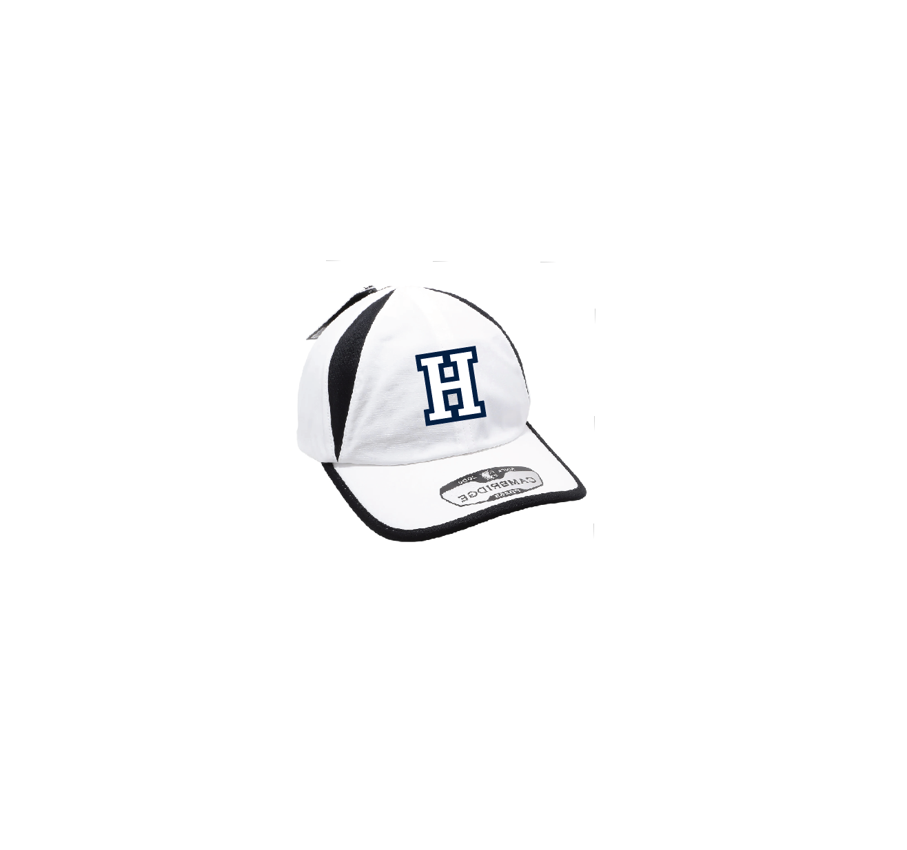 D - WHITE/BLACK LITE WEIGHT QUICK DRY CAP