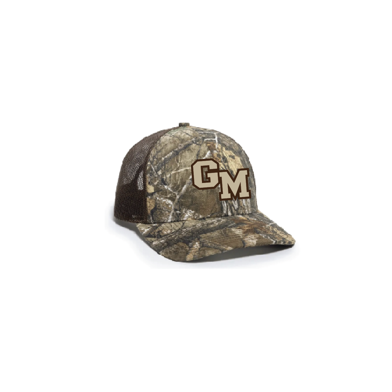 F - REAL TREE EDGE CAMO/BROWN MESH-BACK CAP