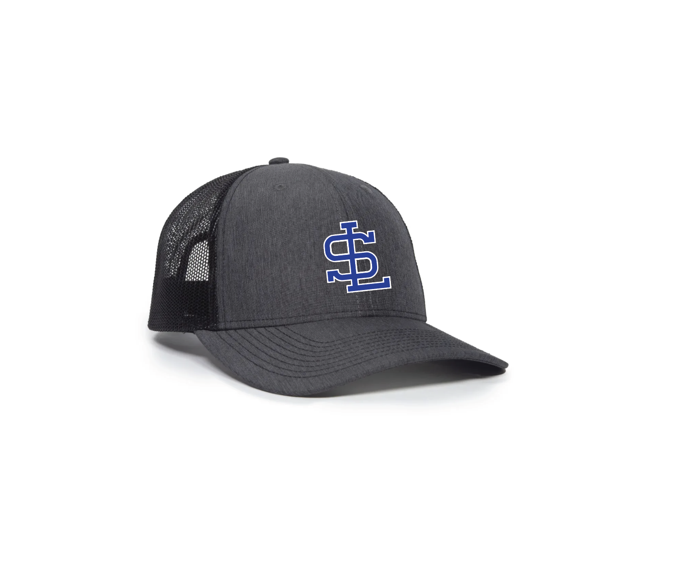 D - BLACK BLEND/BLACK MESH-BACK TRUCKER CAP