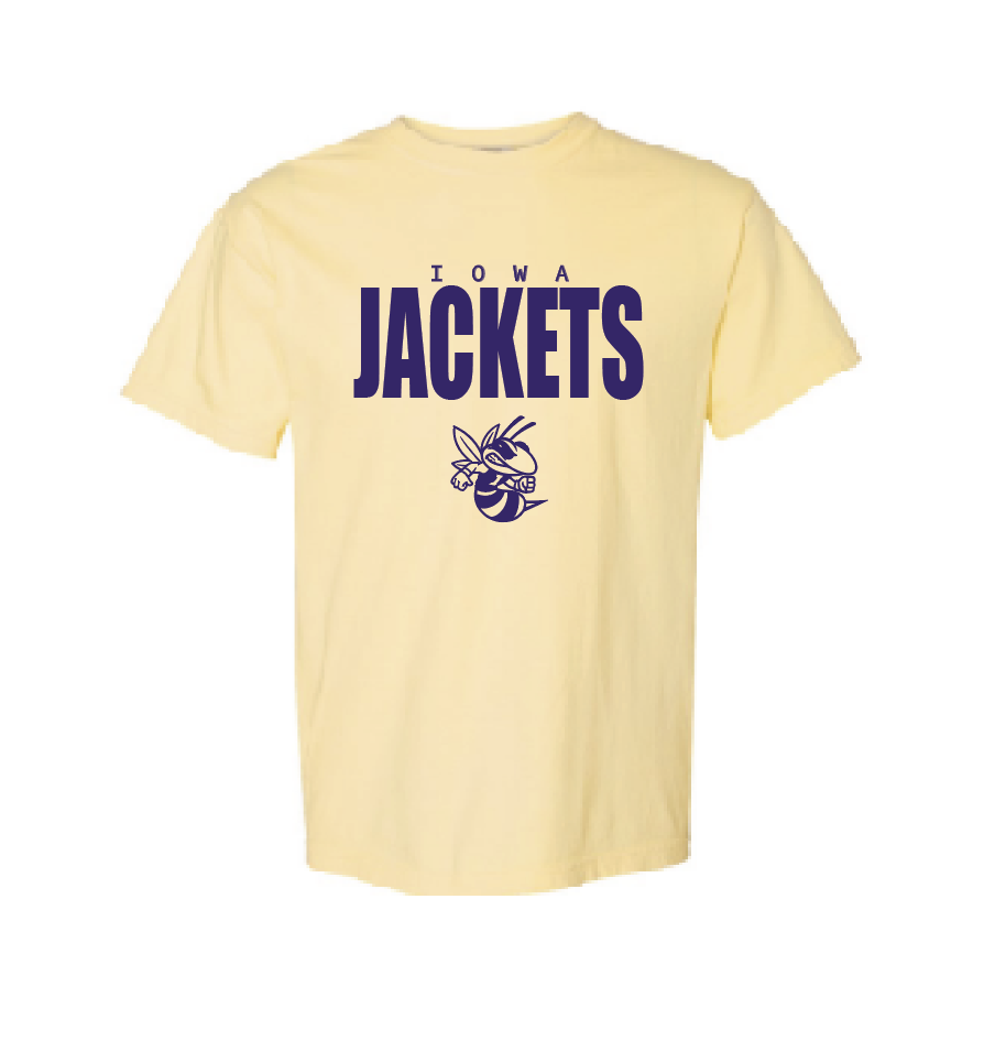 H -SOFT GOLD/"BUTTER" COMFORT COLORS BRAND TEE