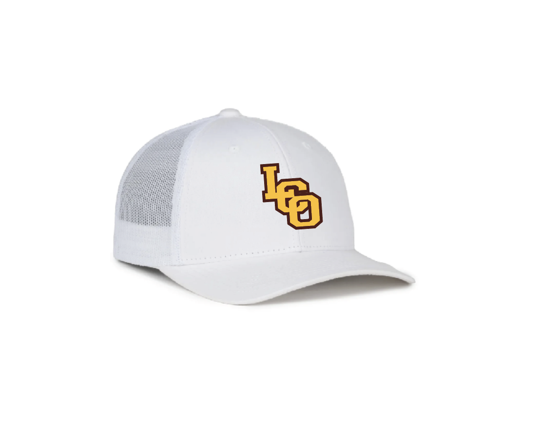 C - WHITE DIAMOND MESH-BACK CAP