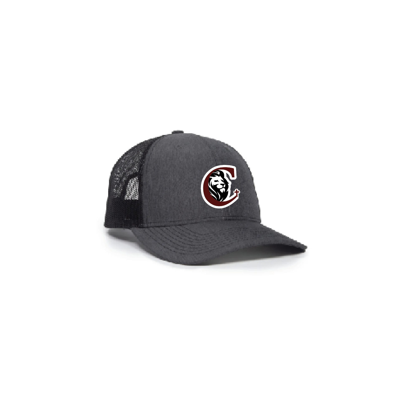 D - CHARCOAL BLEND/BLACK MESH-BACK CAP