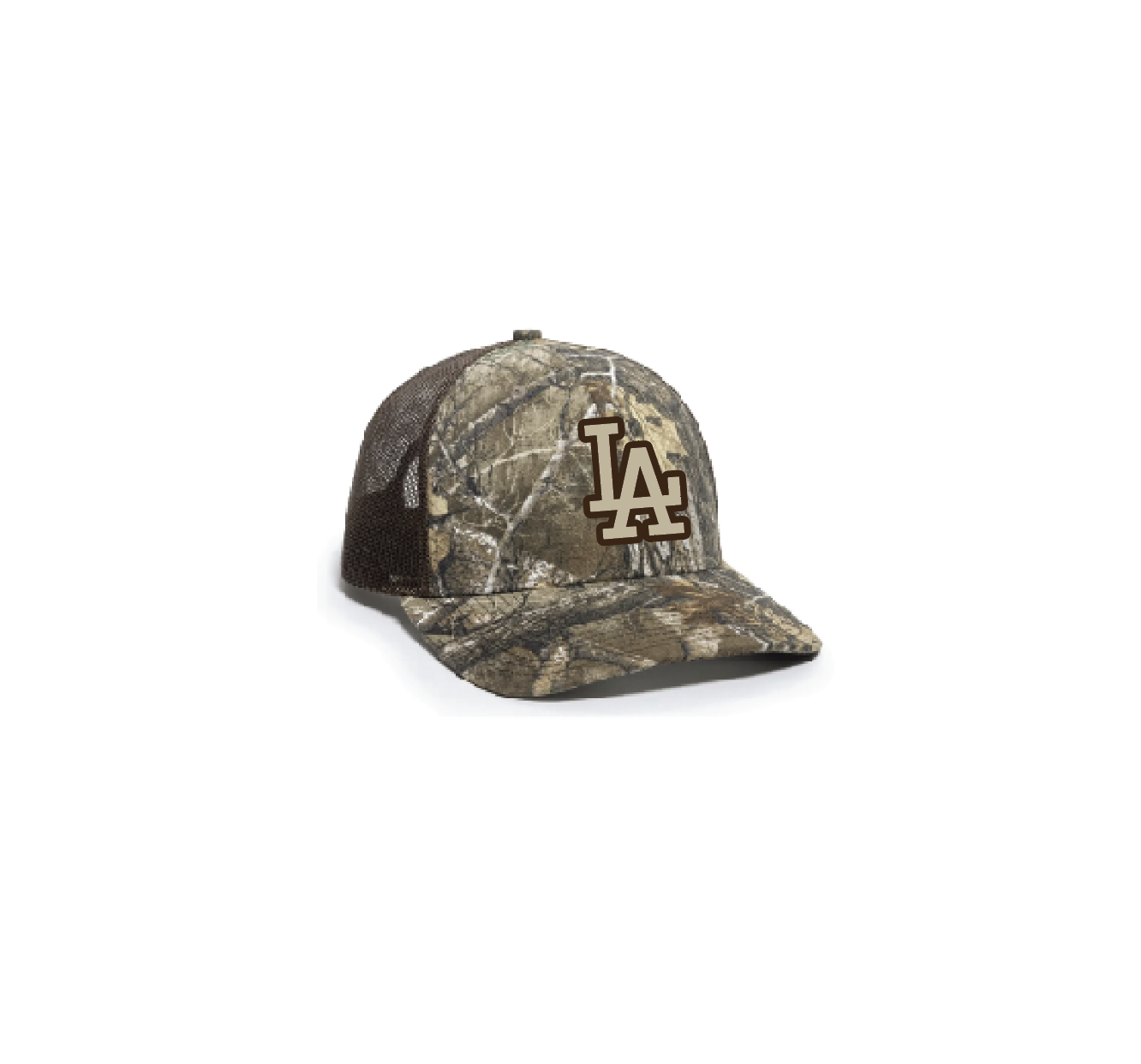 F - REAL TREE EDGE CAMO/BROWN MESH BACK CAP