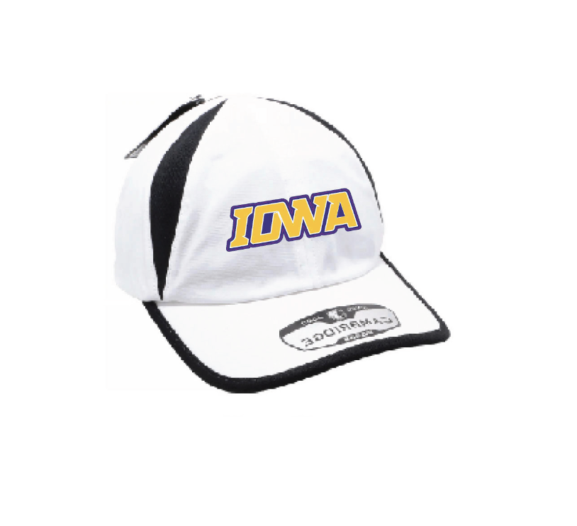 F - WHITE/BLACK LIGHT WEIGHT GOLF CAP