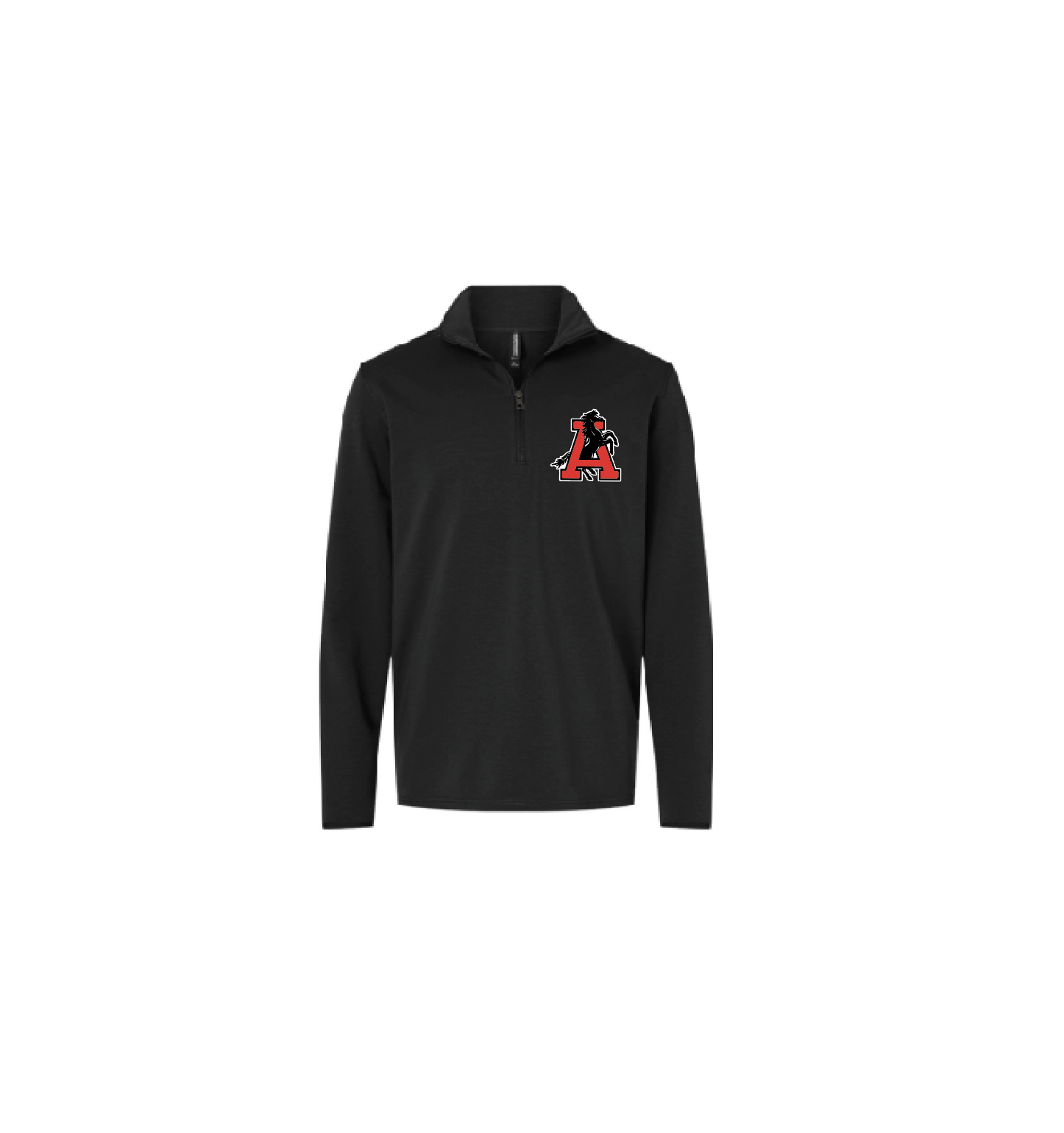 Q - BLACK 1/4 ZIP PERFORMANCE-WEAR PULLOVER