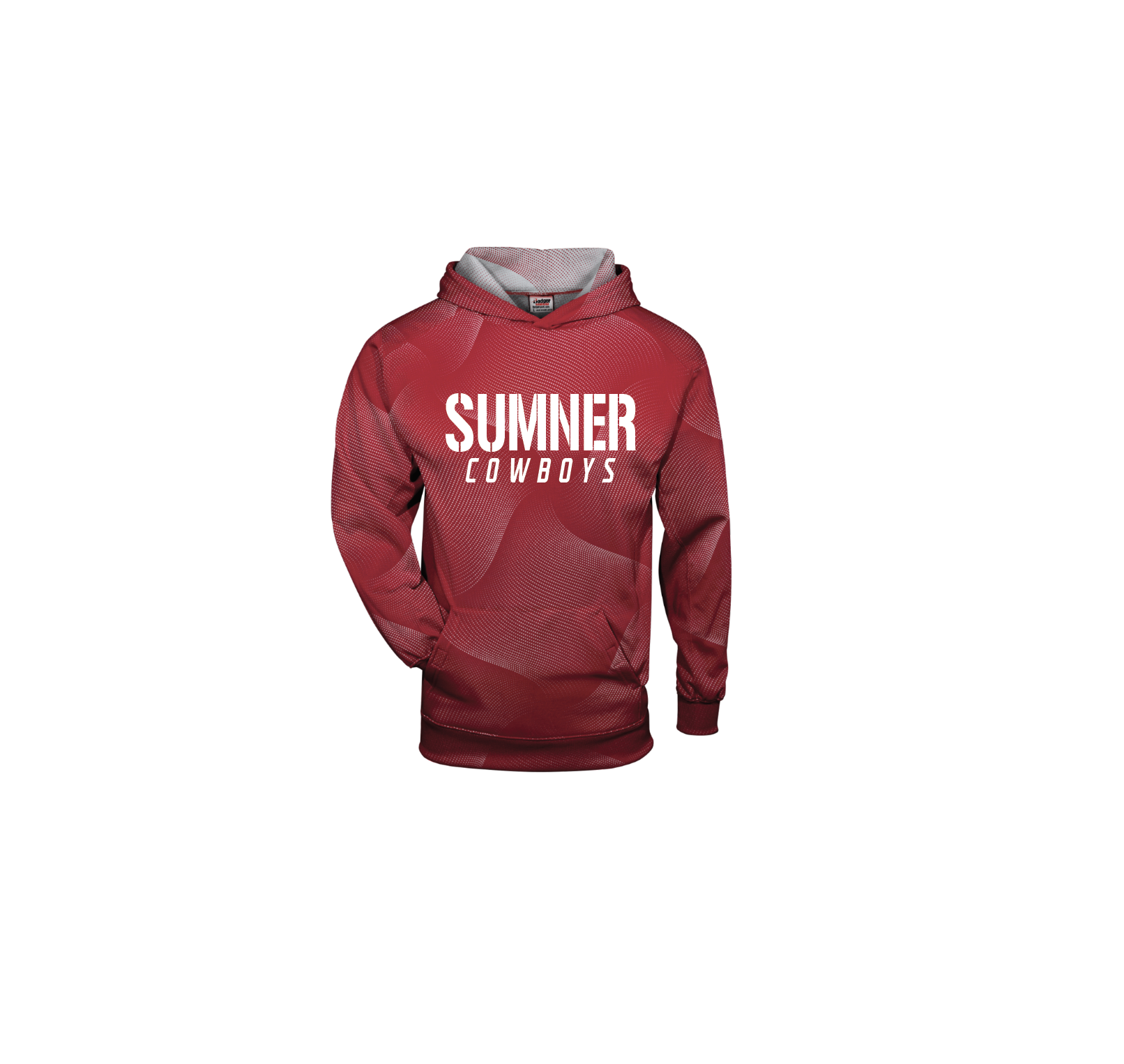 Q - RED WARP-SUBLIMATED QUICK-DRY HOODIE