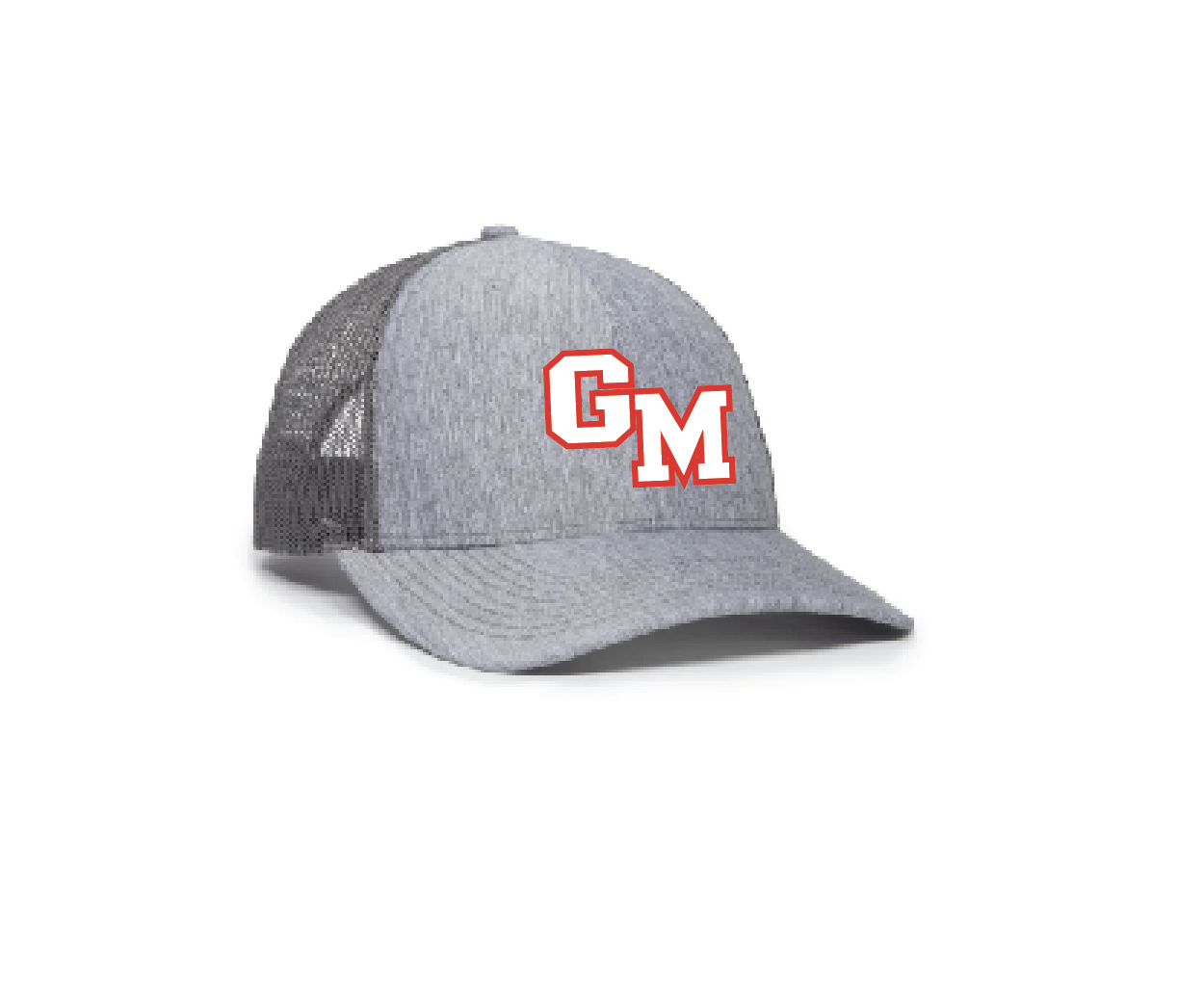 D - GREY BLEND MESH-BACK CAP