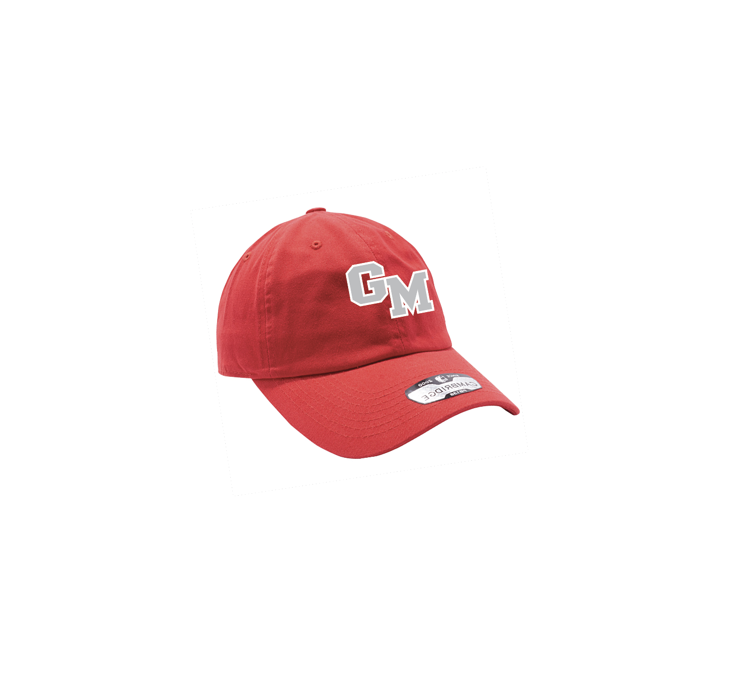 C - RED TWILL LOW CROWN CAP