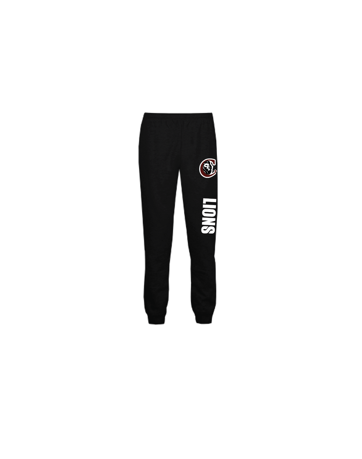 P - BLACK SWEATPANTS WITH POCKETS