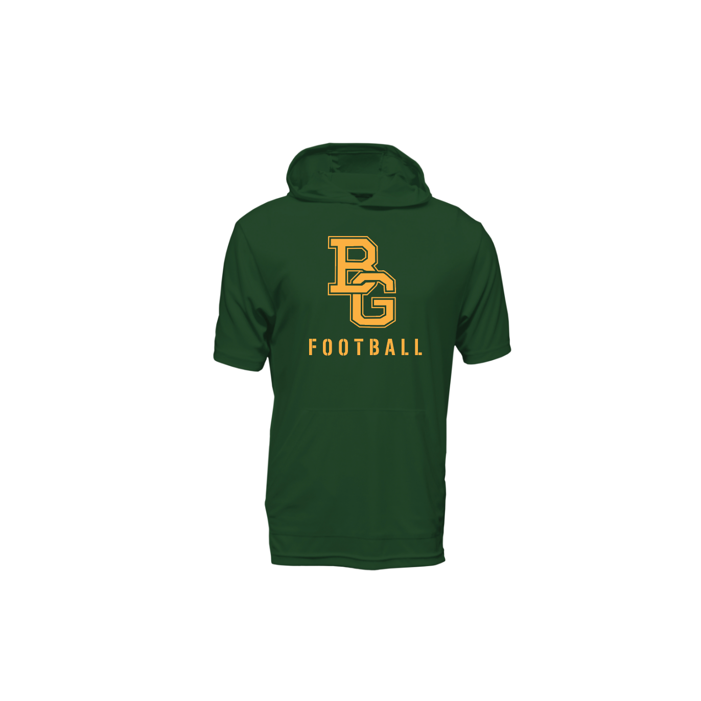 J - DARK GREEN QUICK-DRY COACHES S/S HOODIE