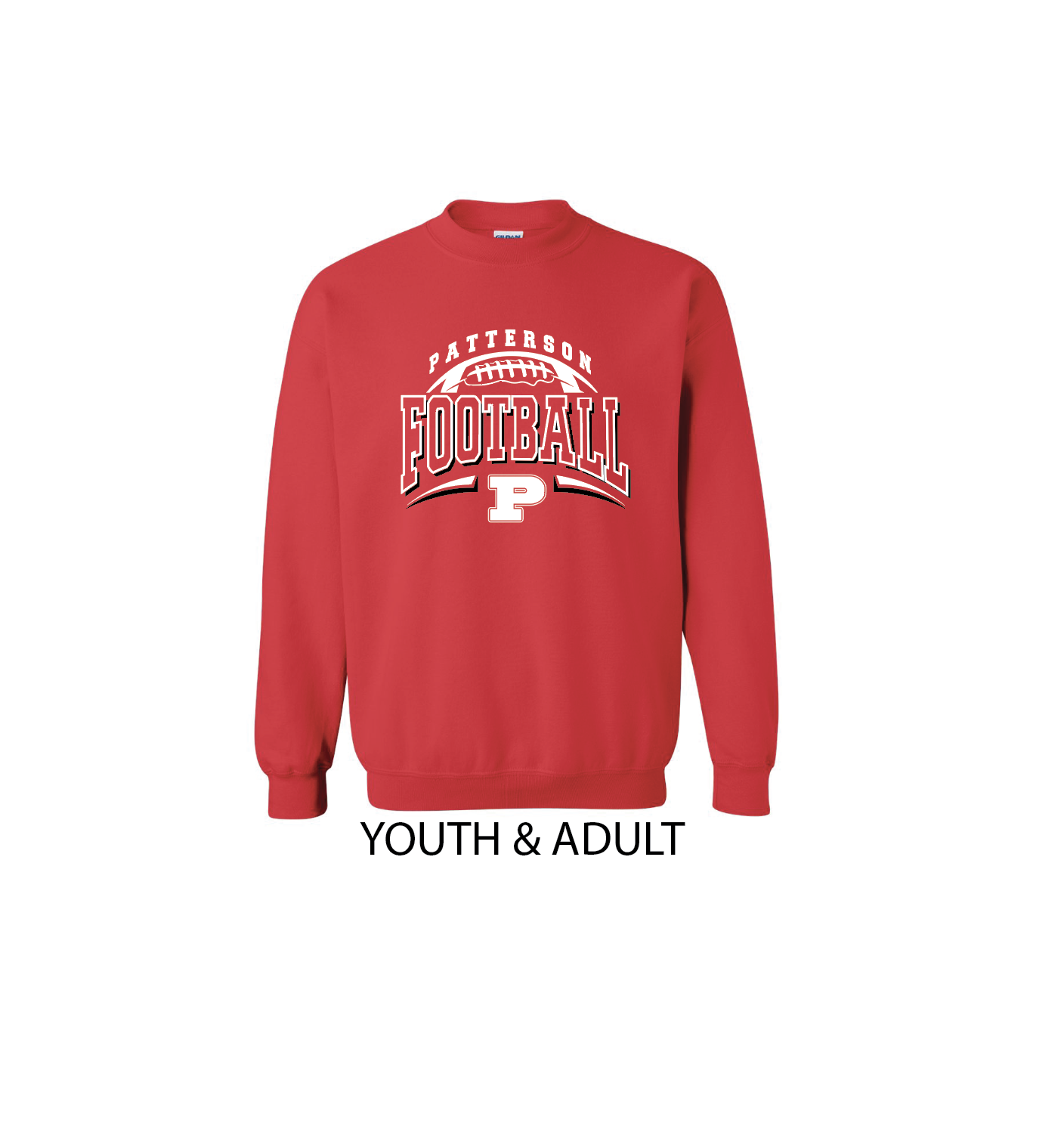 L - RED CREWNECK SWEATSHIRT