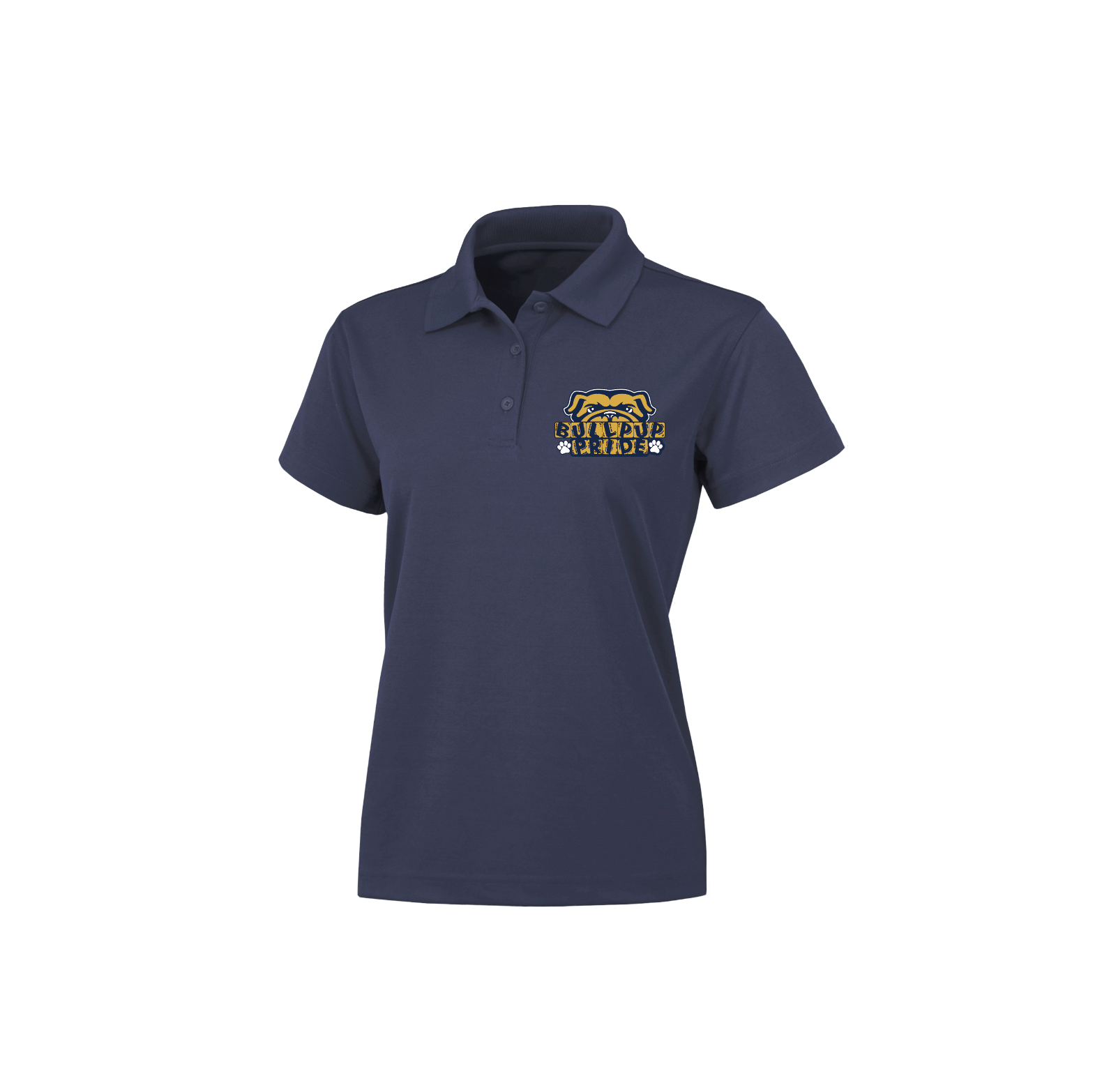 A - Women's Solid Navy Cool-Tek Polo