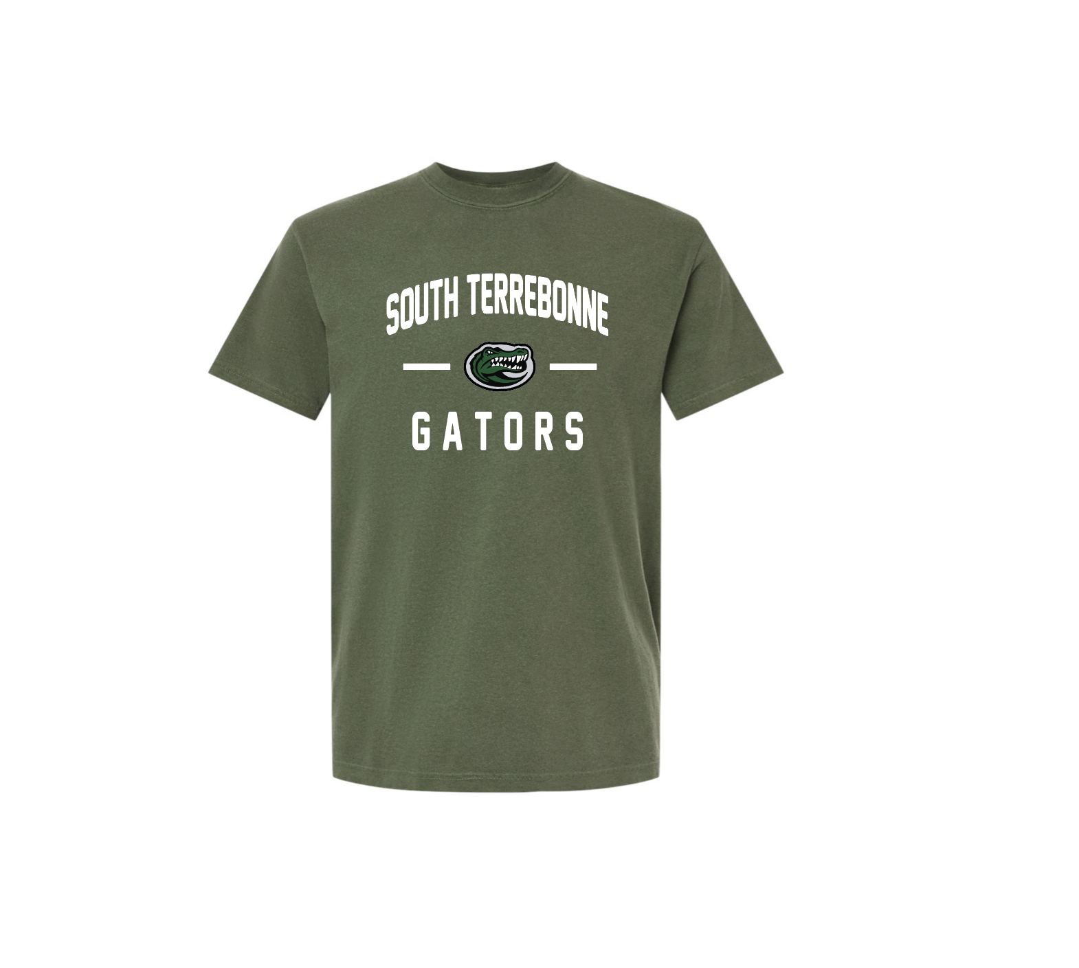 H - ARMY GREEN "COMFORT COLORS BRAND" TEE