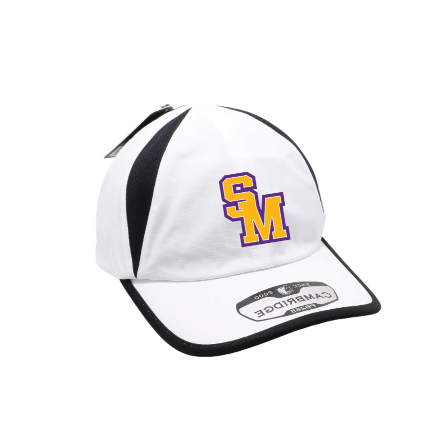 F - WHITE/BLACK LIGHT-WEIGHT GOLF CAP