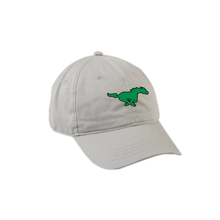 D - LIGHT GREY LOW-CROWN TWILL CAP