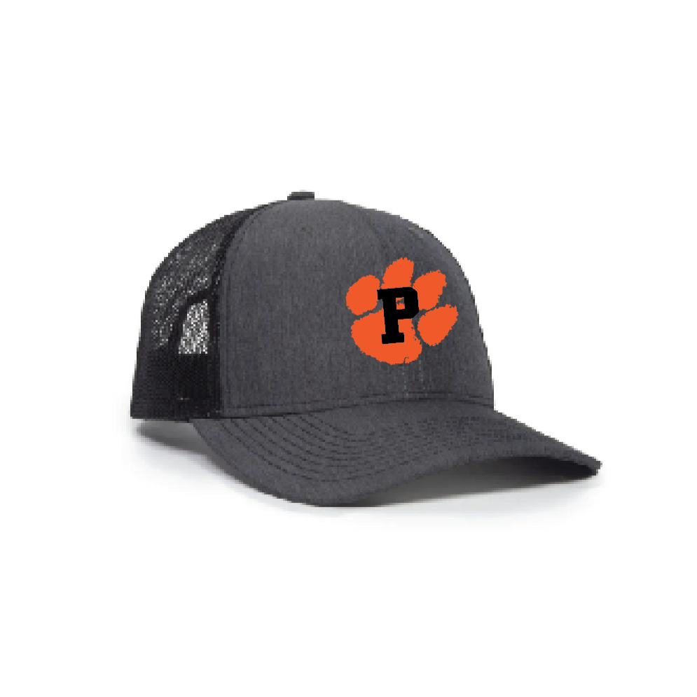 D - BLACK BLEND/BLACK MESH-BACK TRUCKER CAP